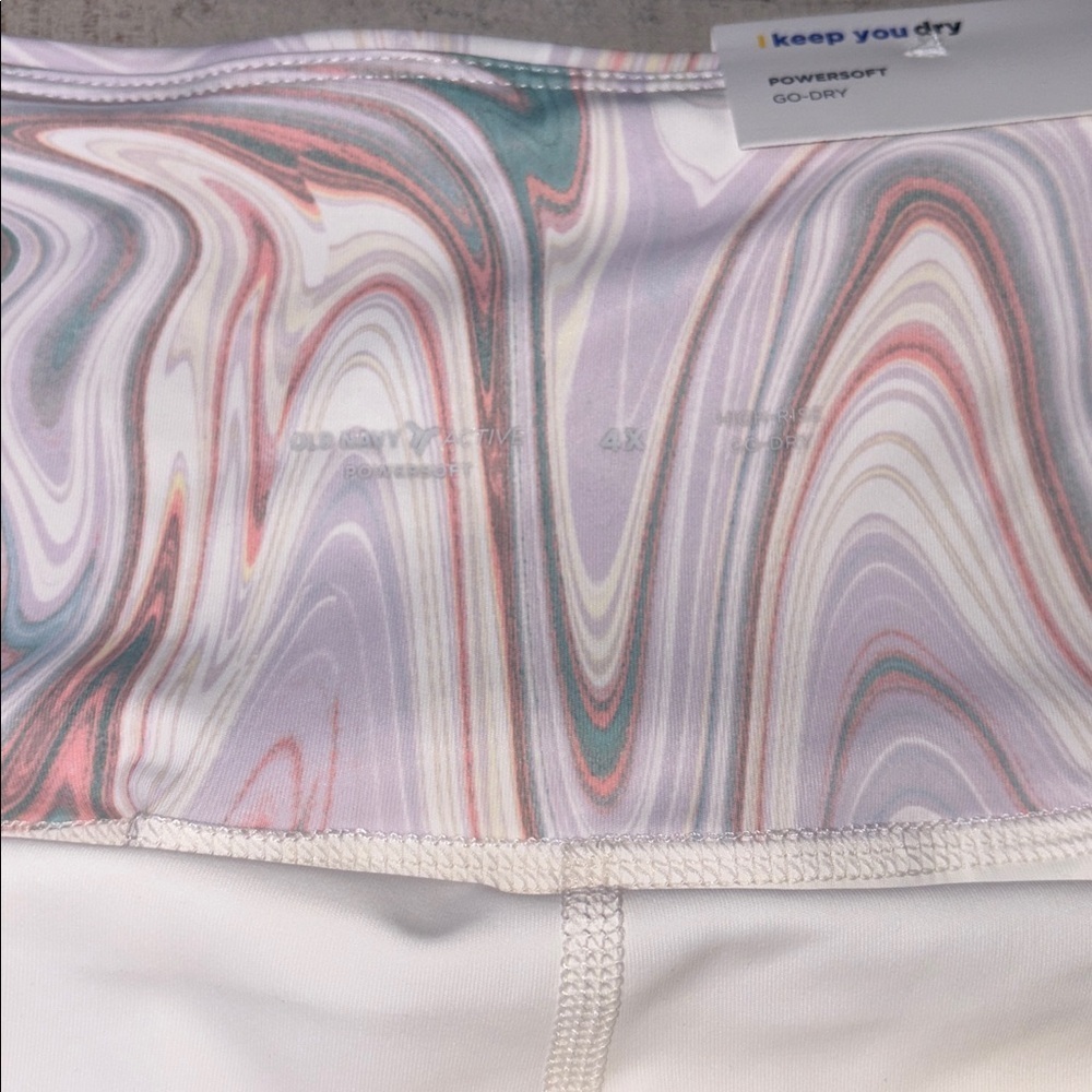 Old Navy High Rise Powersoft Swirl Marble Skort Go-dry 4X NWT!l - Picture 3 of 13